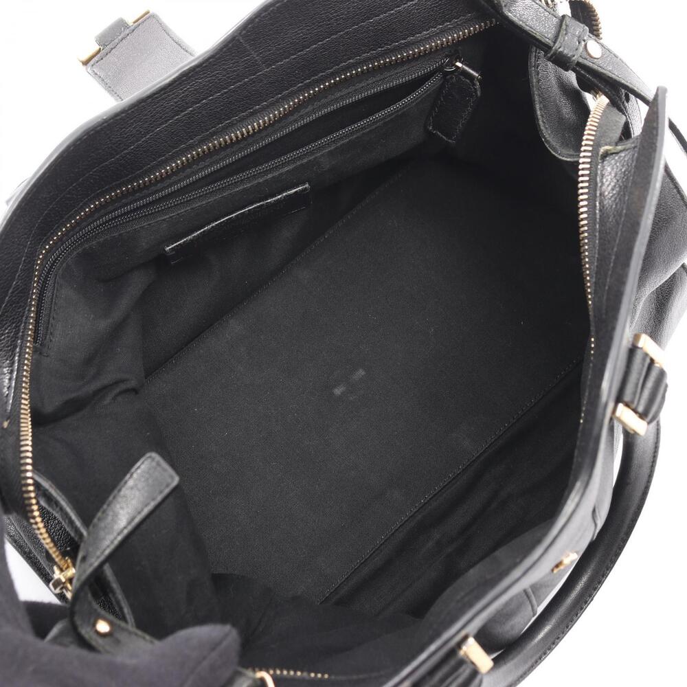 Saint Laurent Paris Cabas Handbag Leather Black - Picture 2 of 9